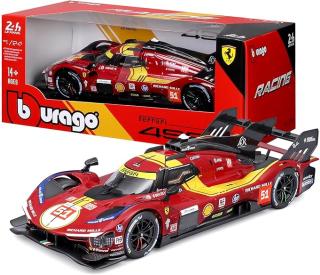 Ferrari 499P LMH #51 LeMans 25h 2025 Fahrer: Alessandro Pier Guidi, James Calado und Antonio Giovinazzi Burago 1:24